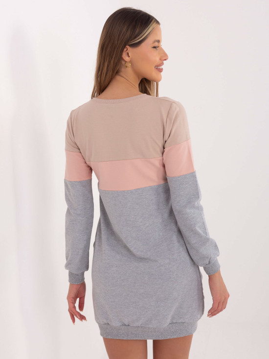 Beige-Pink Sweat Dress RUE PARIS