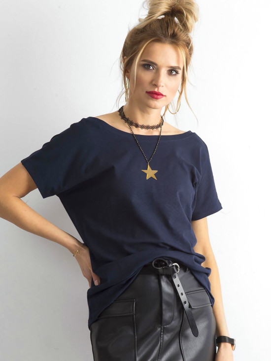 Navy Blue T-Shirt Fire