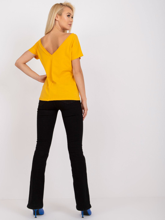 Dark Yellow Women's T-Shirt Fire