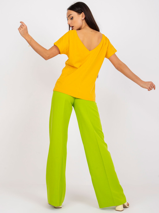 Dark Yellow Women's T-Shirt Fire