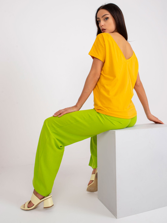 Dark Yellow Women's T-Shirt Fire