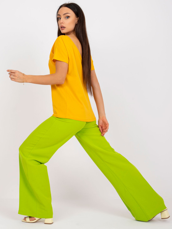 Dark Yellow Women's T-Shirt Fire