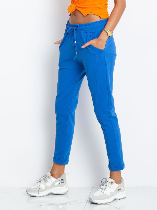 Sporty Jogging Pants in Dark Blue