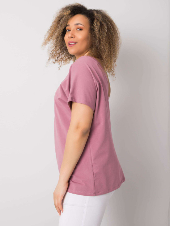 Pink Plus Size Cotton T-Shirt