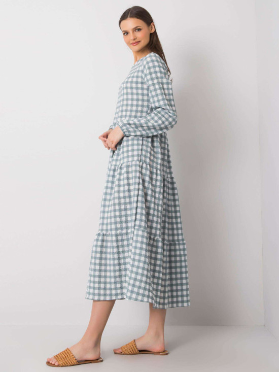 Mint Green Flared Dress RUE PARIS