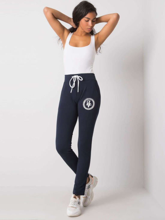 Navy Blue Sweatpants with Application