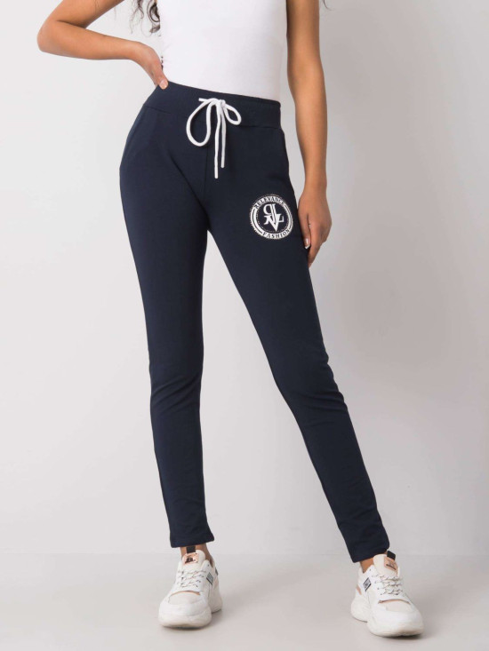 Navy Blue Sweatpants with Application