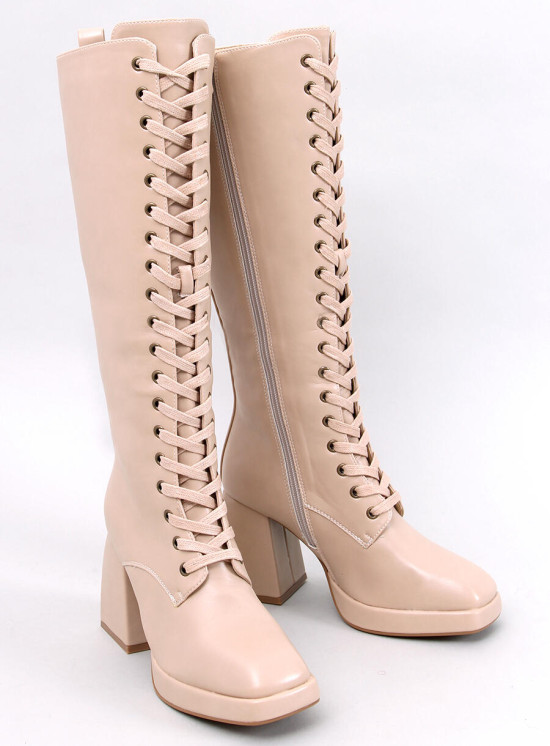 Beige boots WEDNESDAY