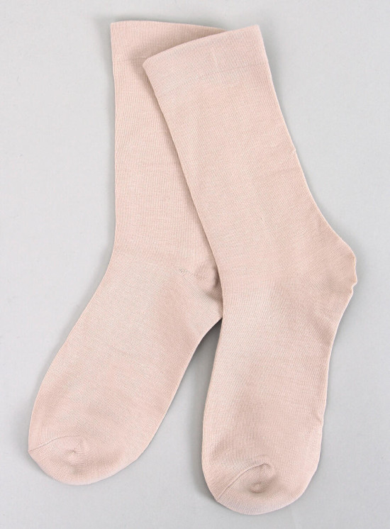 Smooth high nude women's socks