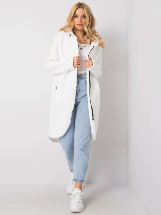 White Long Hoodie from RUE PARIS