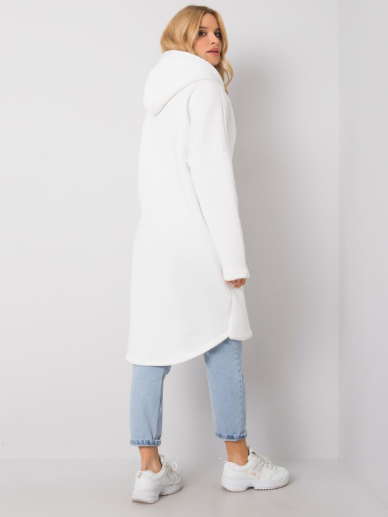 White Long Hoodie from RUE PARIS