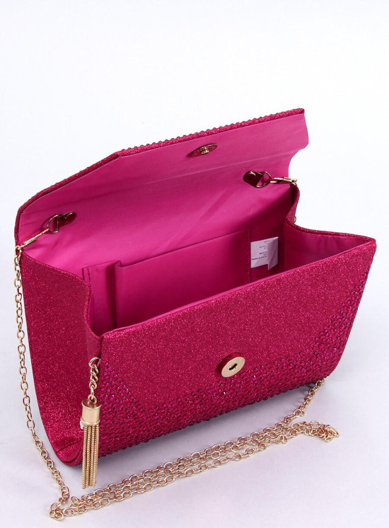 Women's shiny pink handbag