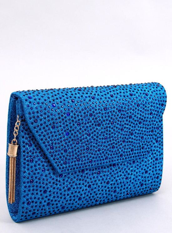 Women's shiny royal blue handbag