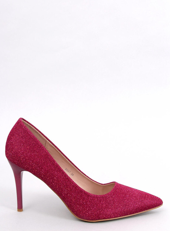 Pink glitter pumps