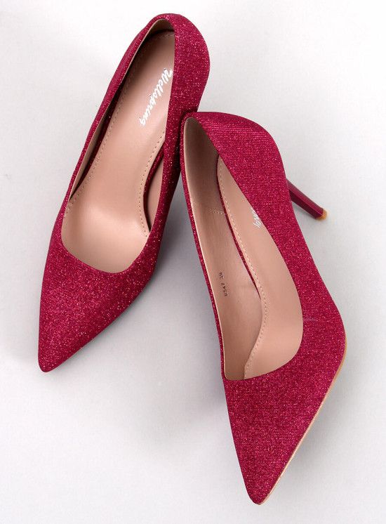 Pink glitter pumps