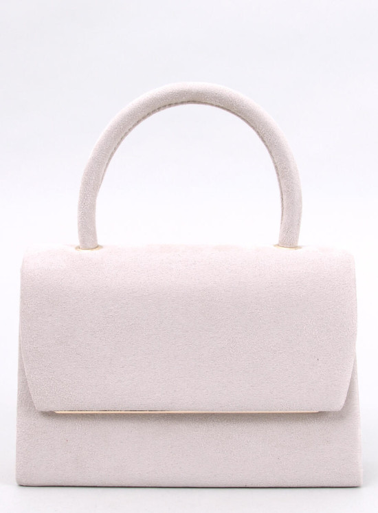 Beige briefcase handbag
