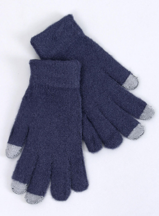 Women's basic gloves dark blue