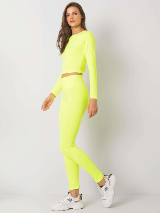 Fluo Yellow Women's Sports Set