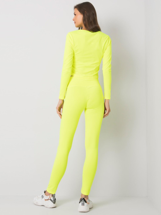 Fluo Yellow Women's Sports Set