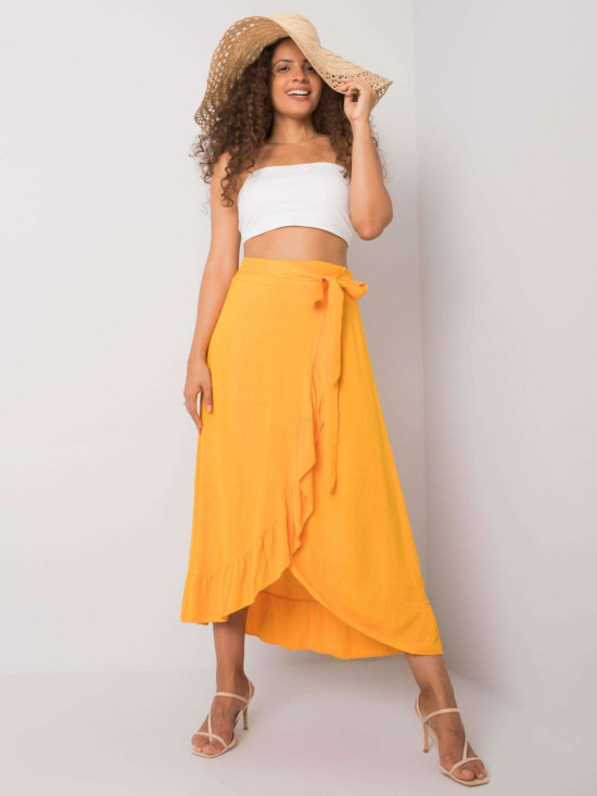 OCH BELLA Asymmetrical Orange Skirt
