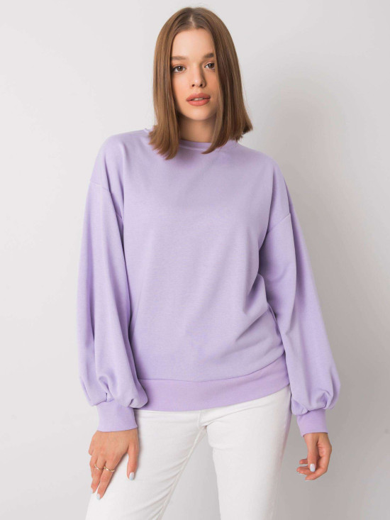Purple Sweatshirt with Back Cutout