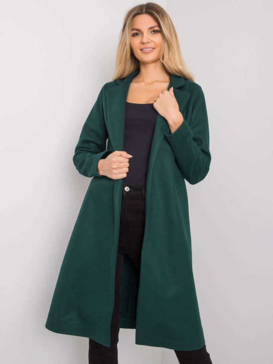RUE PARIS Dark Green Women's Coat