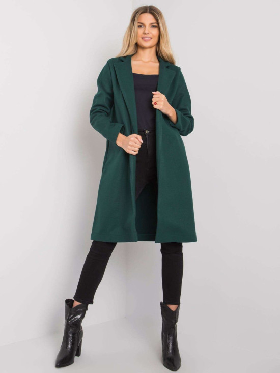 RUE PARIS Dark Green Women's Coat