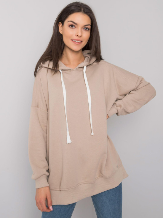 Beige Smooth Hoodie