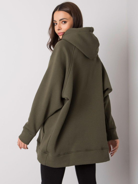 Women's Hooded Sweatshirt in Khaki