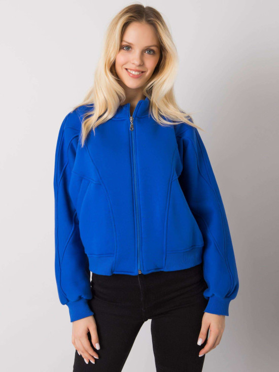Cobalt Blue Long Sleeve Hoodie
