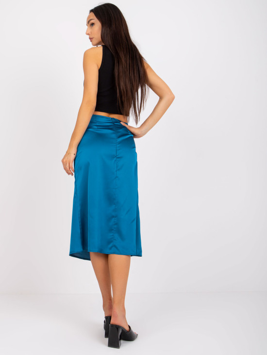 Stylish Midi Skirt in Marine Color