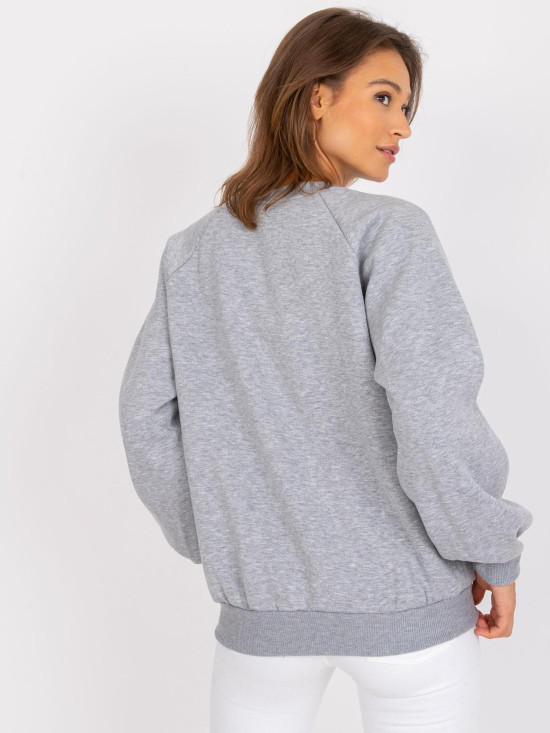 Gray Women's Pullover without Hood