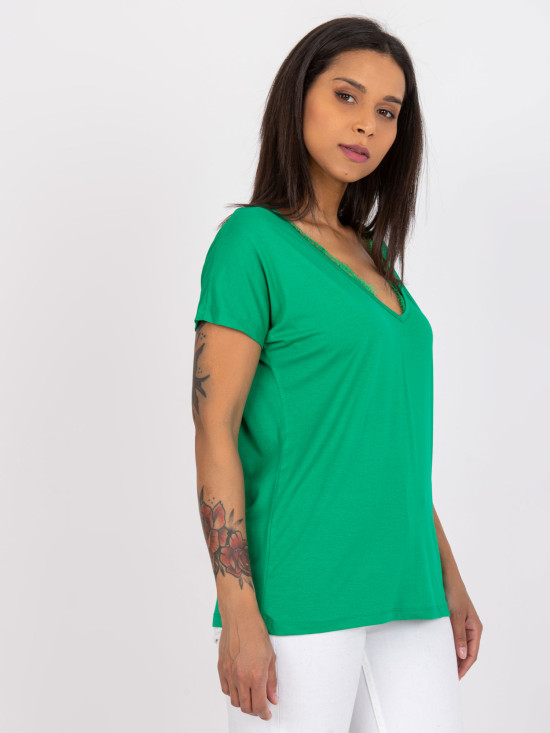Green T-Shirt with Elastane