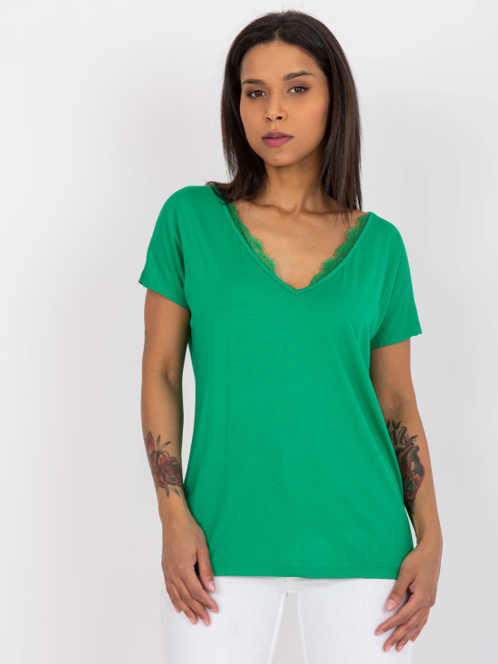 Green T-Shirt with Elastane