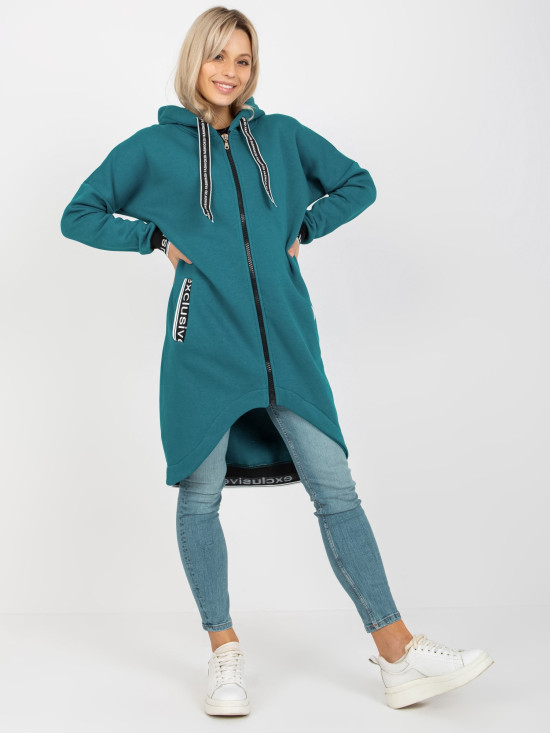 Long Hooded Sweatshirt with Pockets Mayar