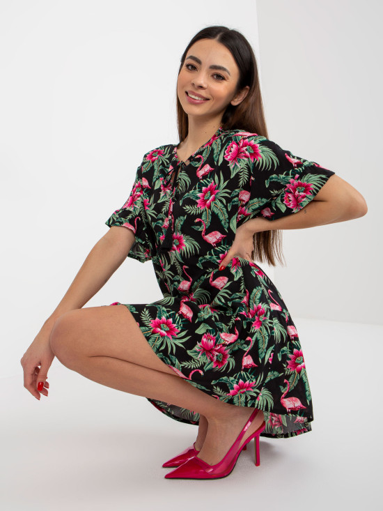 Summer Floral Dress with Ruffles SUBLEVEL