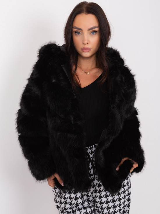 Black Transitional Fur Jacket