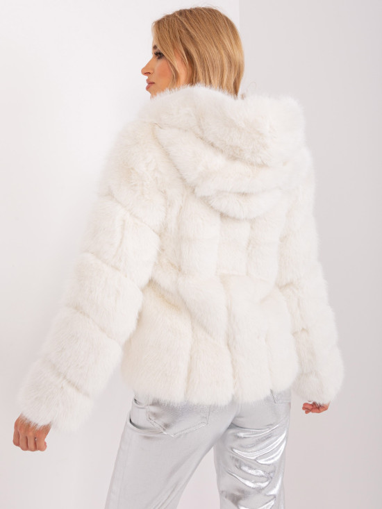 Ecru Transitional Jacket from Eco Fur