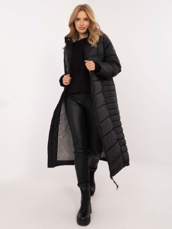 Long Black Coat with Lining