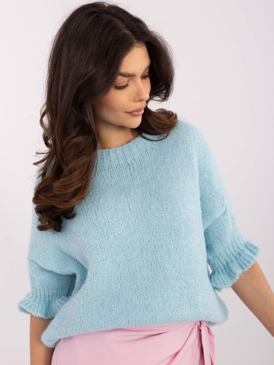 Stylish Light Blue Sweater