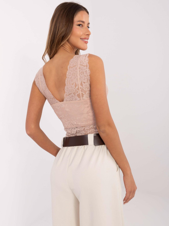 Stylish Lace Top in Light Pink