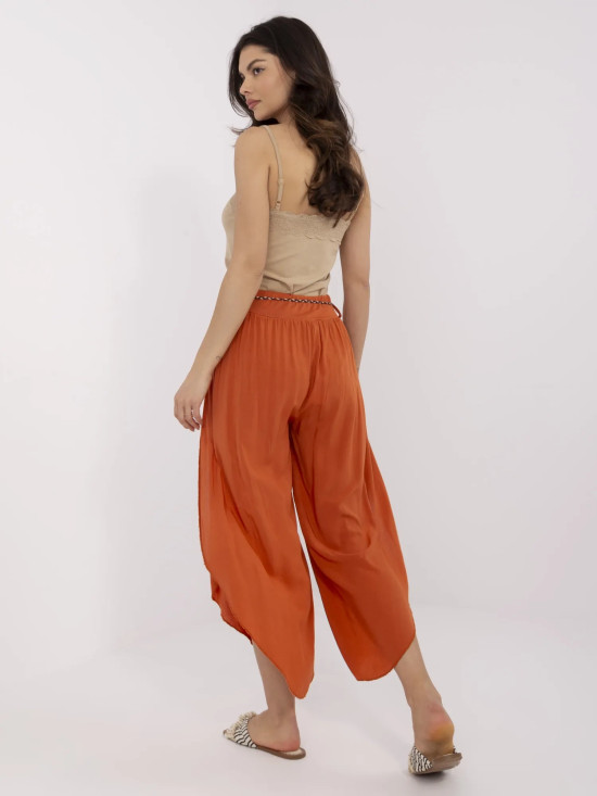 Stylish Palazzo Pants in Dark Orange