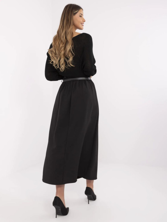 Elegant Black Maxi Skirt