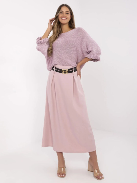 Elegant Maxi Skirt in Light Pink