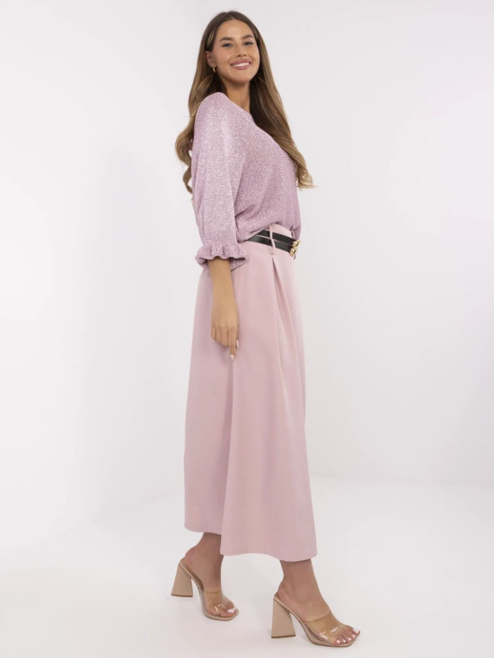 Elegant Maxi Skirt in Light Pink