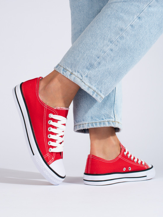 Classic Red Women's Sneakers Shelovet