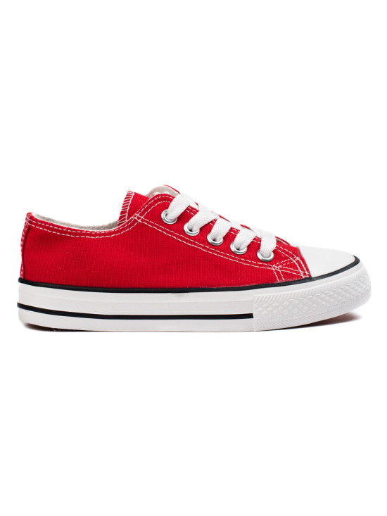 Classic lacing children's sneakers red