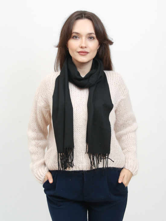 Basic women's scarf black