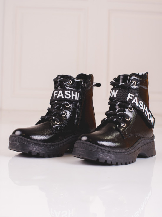 Black girls' boots Fashion