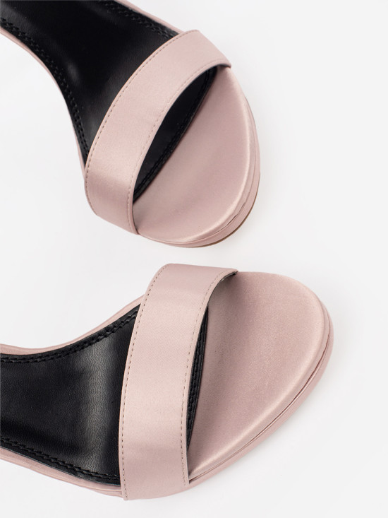 Beige Stiletto Sandals